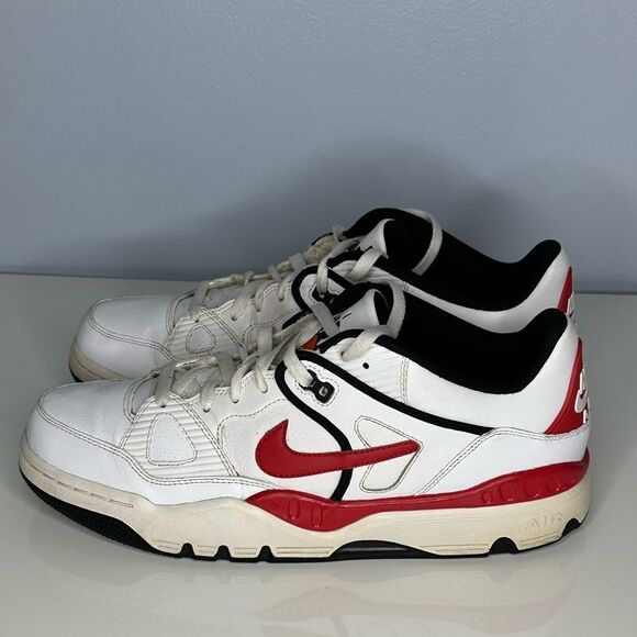 NIKE AIR FORCE III 3 Low 313640 100 MEN'S SIZE 11 RED WHIT SNEAKERS - Picture 1 of 7